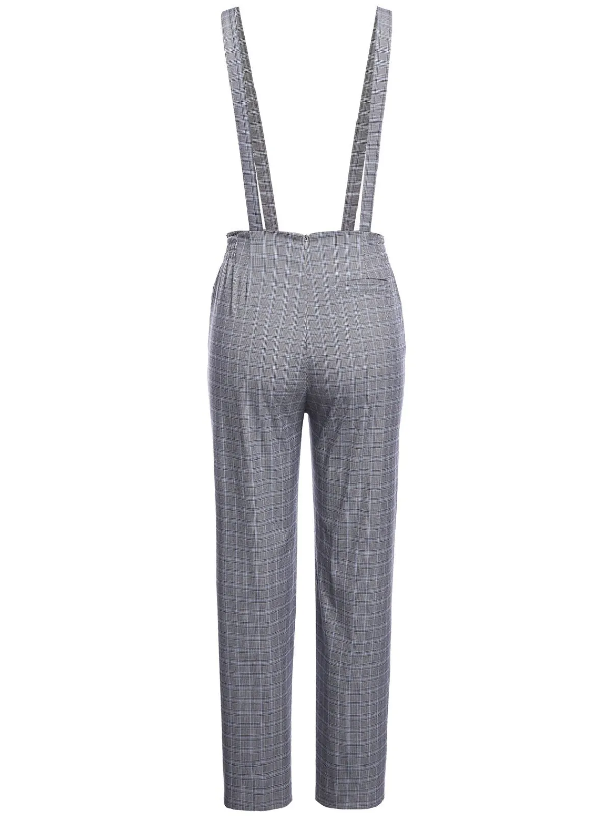 Outlet Retro Stage 2PCS 1950s Blouse Top & Suspender Pants Yellow Gray