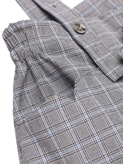Outlet Retro Stage 2PCS 1950s Blouse Top & Suspender Pants Yellow Gray