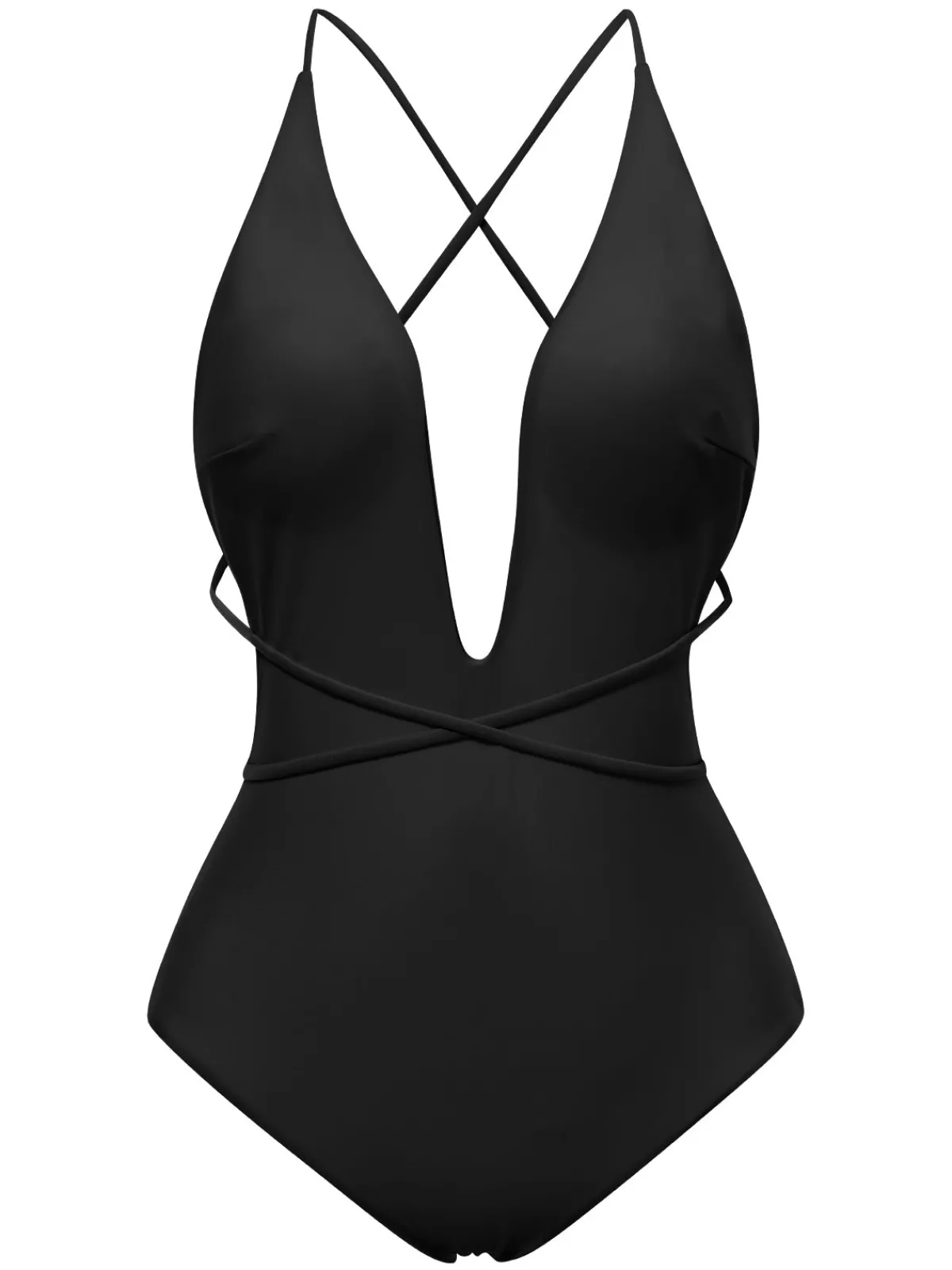 Online Retro Stage 2PCS 1940s Deep-V One-Piece Swimsuit & Lace Cover-Up