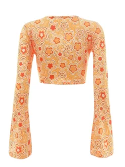 Best Retro Stage 3PCS 1970s Flare Sleeve Disco Hippie Costume Set