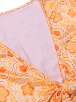 Best Retro Stage 3PCS 1970s Flare Sleeve Disco Hippie Costume Set