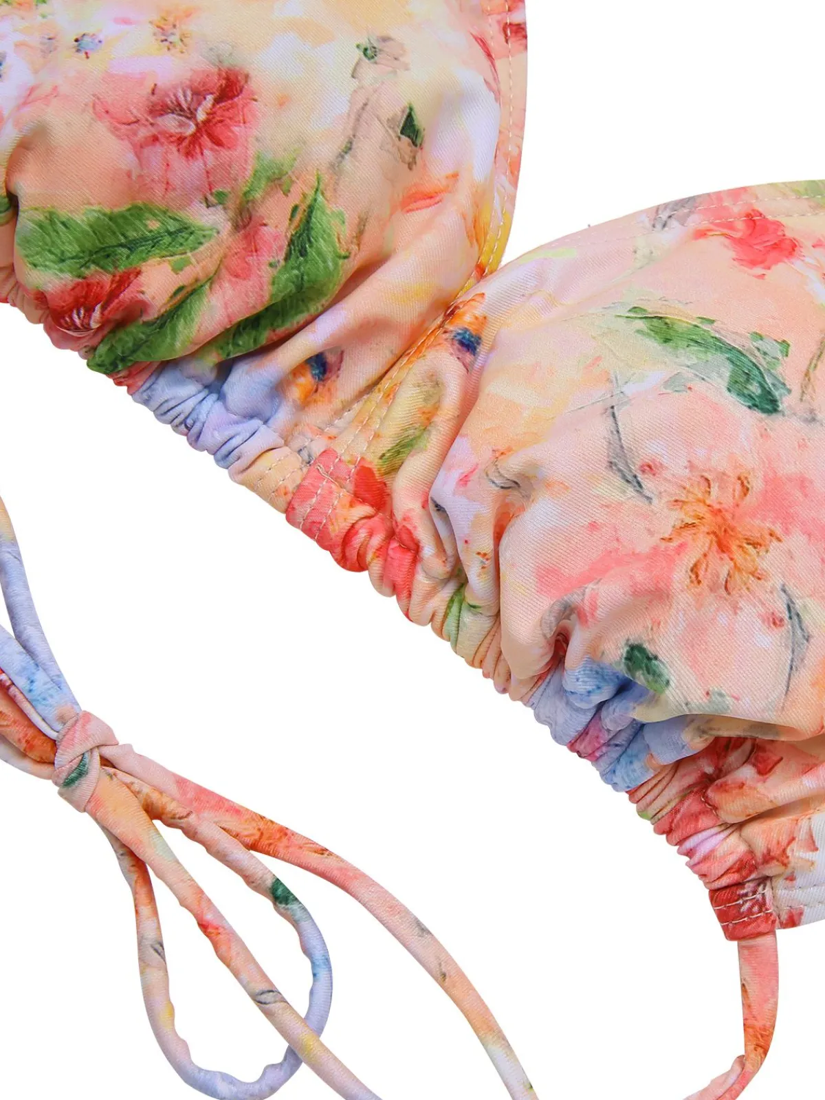 Clearance Retro Stage 4PCS 1950s Swimsuit Dress Set Floral