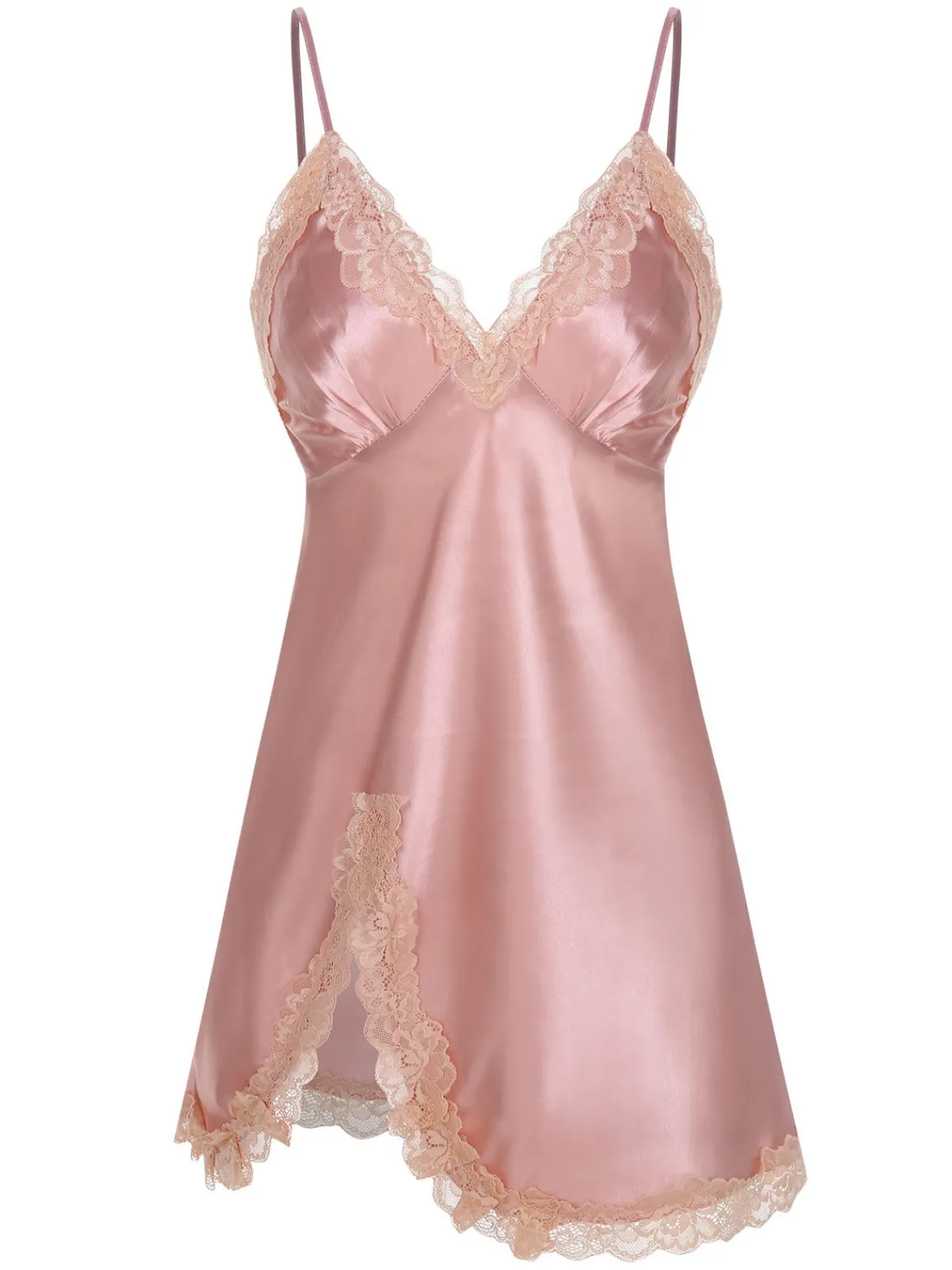 Sale Retro Stage 2PCS 1970s Lace Suspender Nightdress & Robe