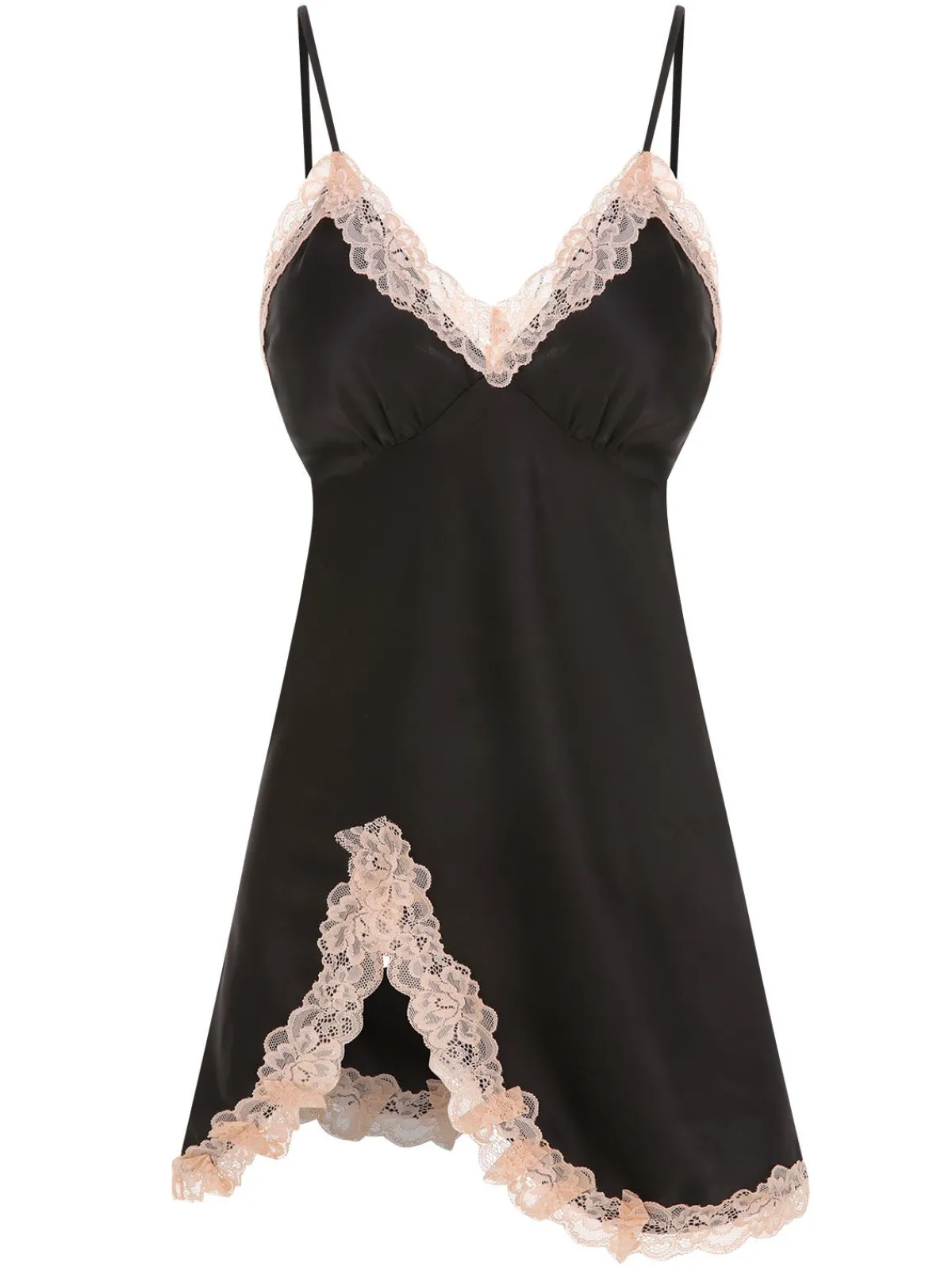 Outlet Retro Stage 2PCS 1970s Lace Suspender Nightdress & Robe
