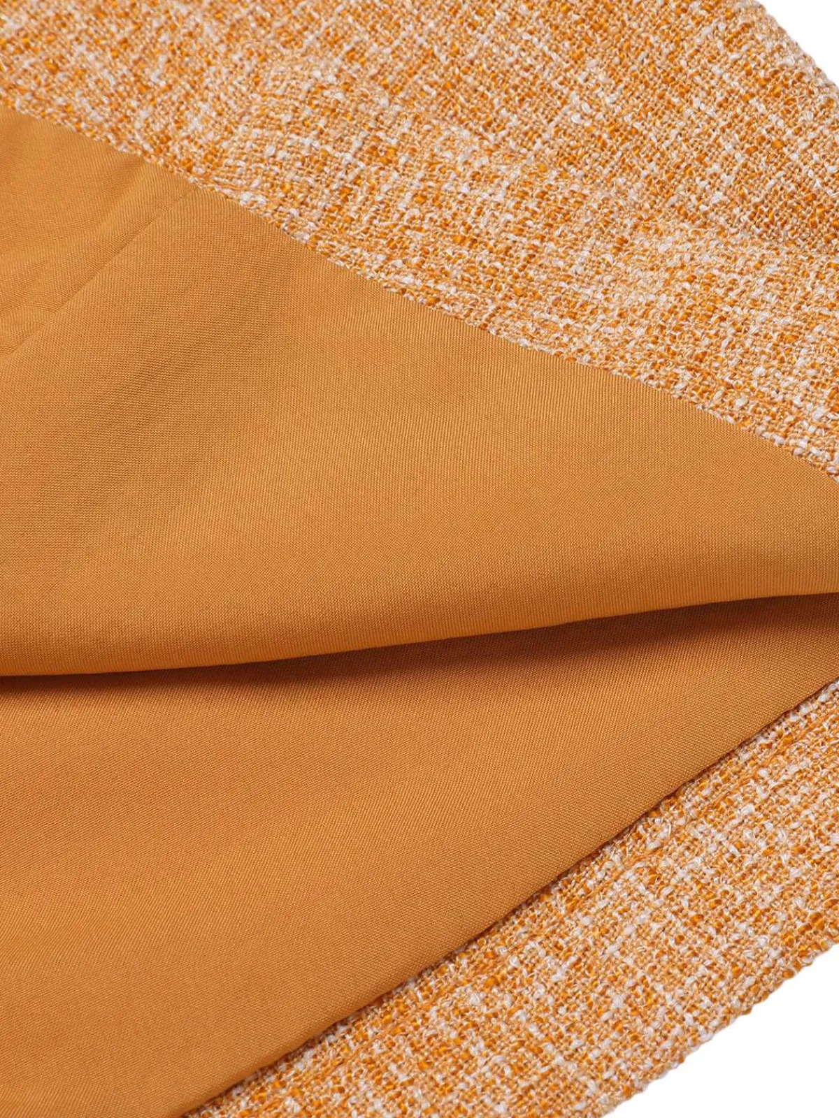 Outlet Retro Stage 2PCS 1960s Blouse & Tweed Mini Dress Orange