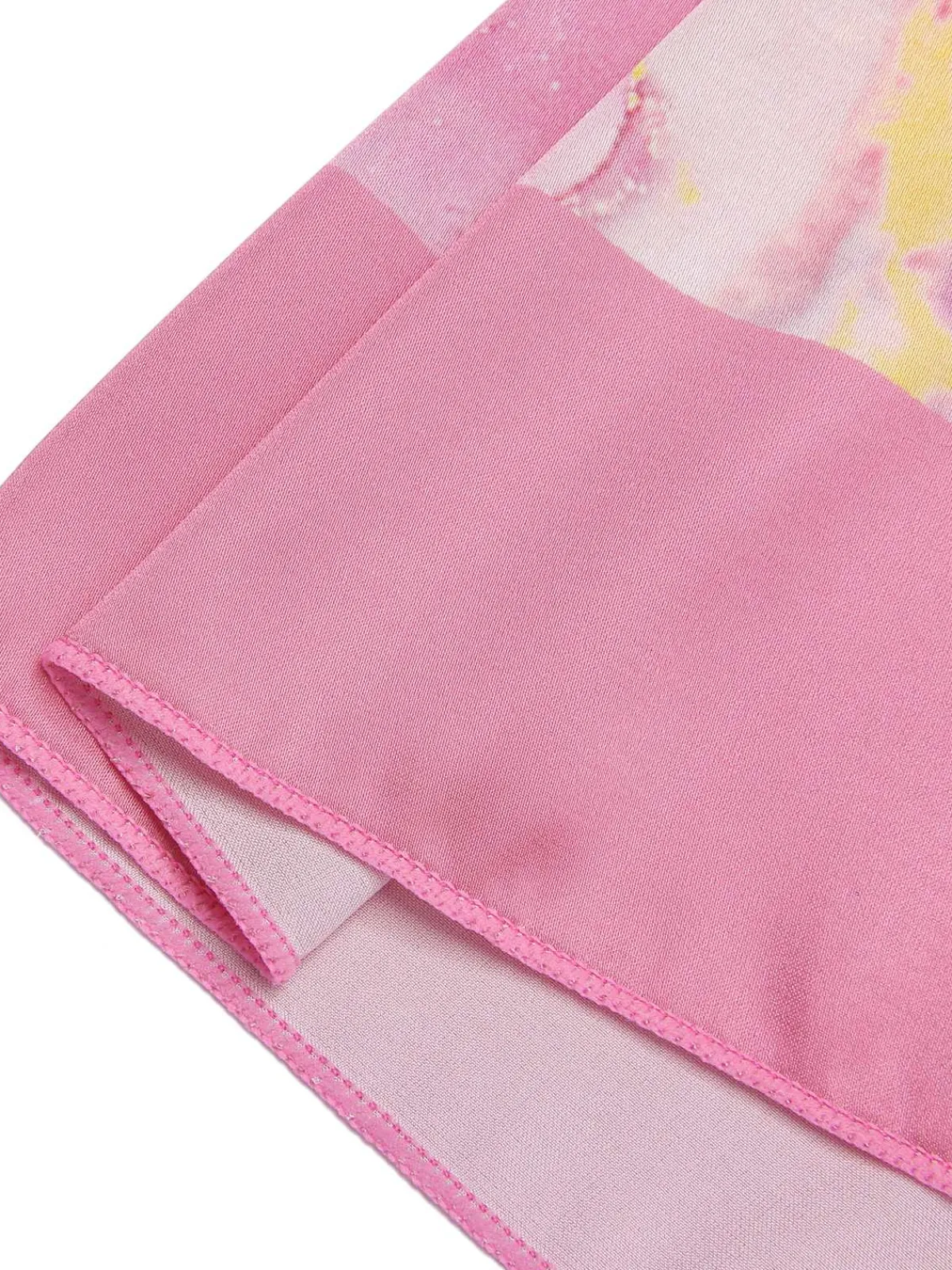 Online Retro Stage 2PCS 1950s Print Swimsuit & Cover-Up Pink