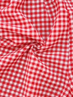 Outlet Retro Stage 2PCS 1950s Plaid V-Neck Bind Vest & Shorts