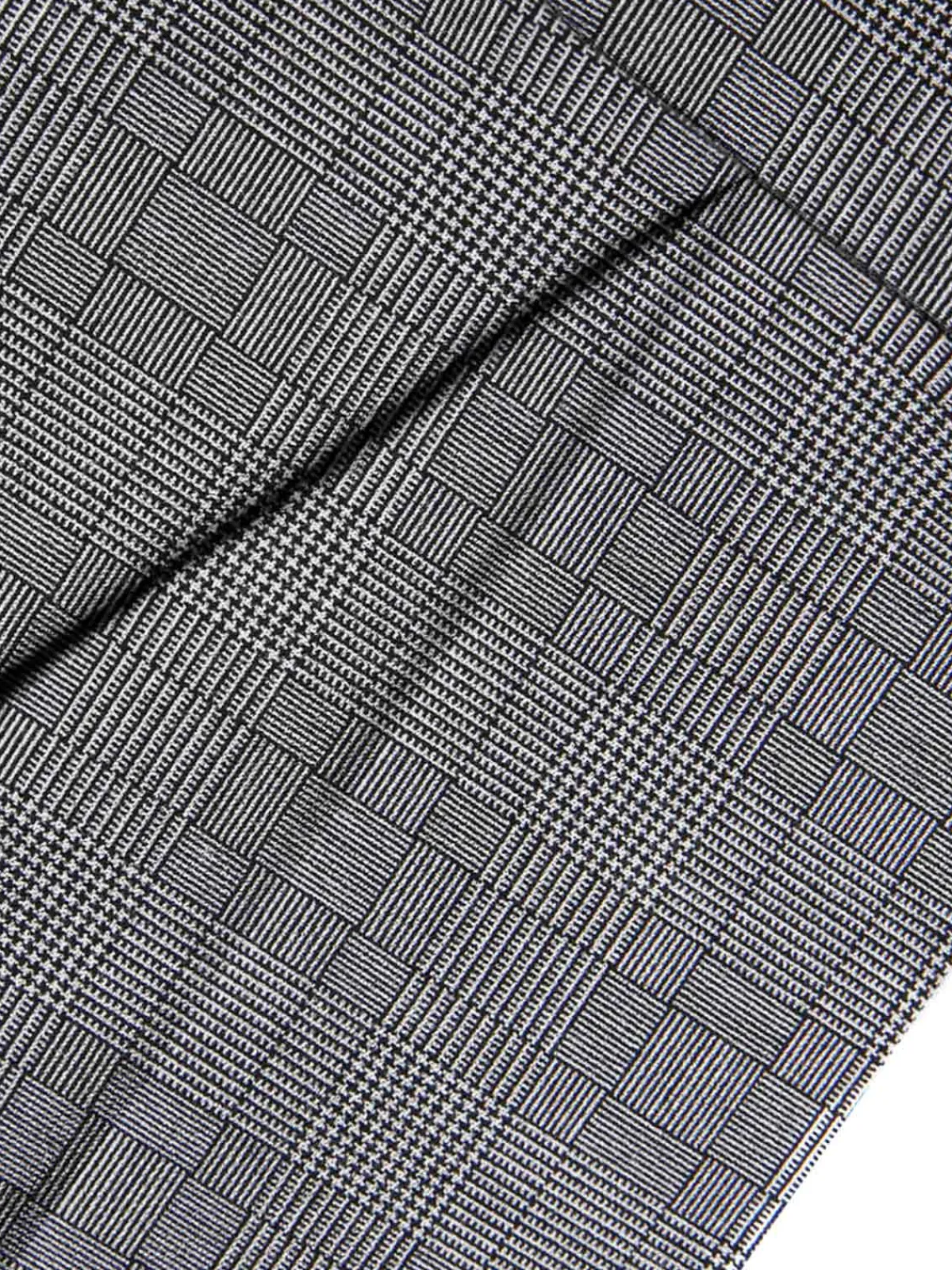 Fashion Retro Stage 2PCS 1940s Satin Puff Sleeve Blouse & Glen Plaid Overall Pants