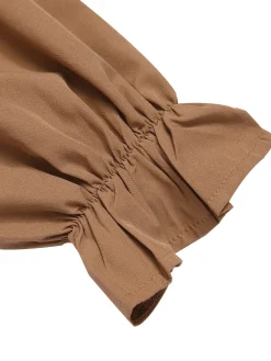 Fashion Retro Stage 2PCS 1930s Square Neck Trumpet Sleeve Top & Pleated Skirt