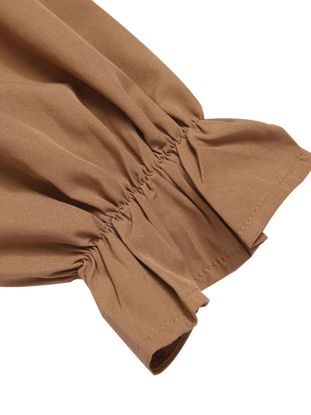 Fashion Retro Stage 2PCS 1930s Square Neck Trumpet Sleeve Top & Pleated Skirt
