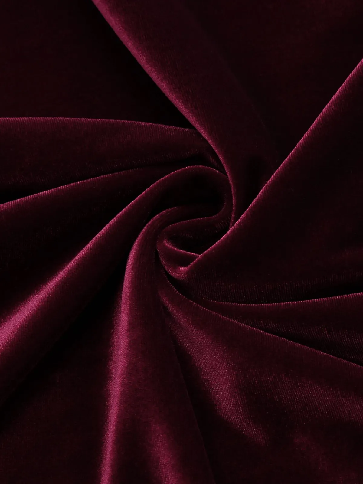 Clearance Retro Stage 2PCS Wine Red 1960s Velvet Bodycon Dress