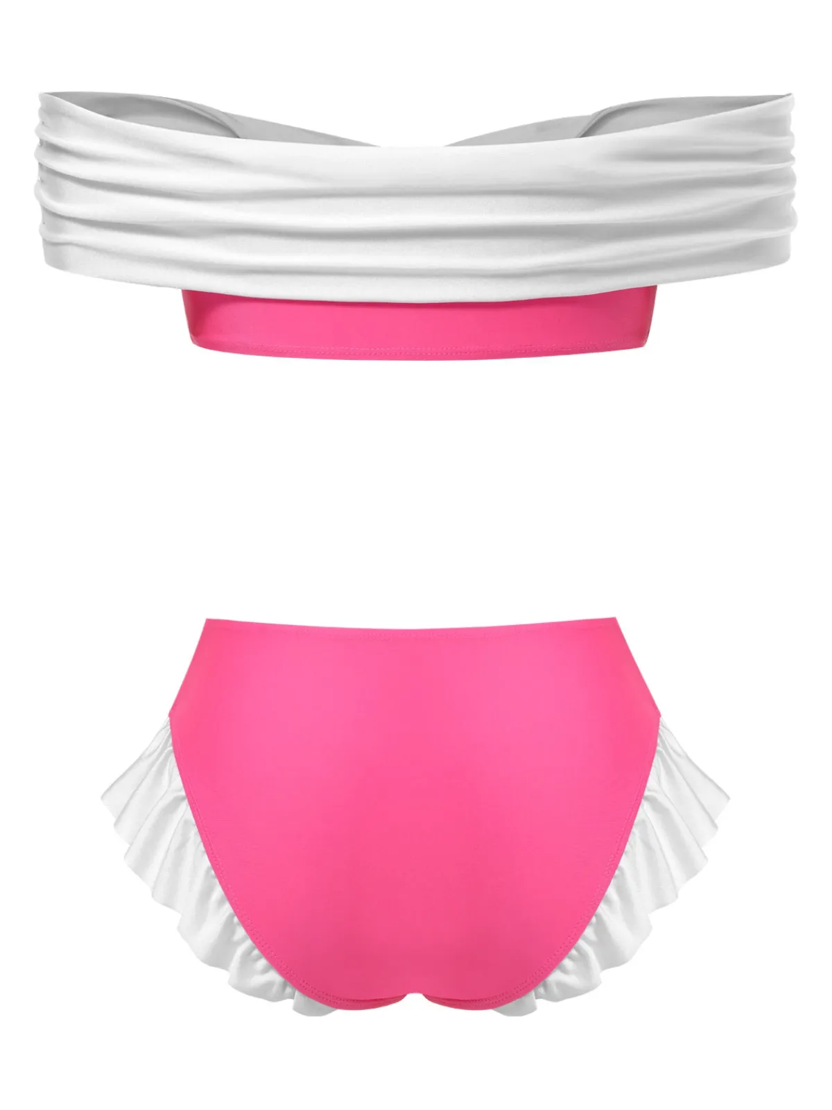 Discount Retro Stage 1970s Jewelry Princess Bikini Set Peach Pink