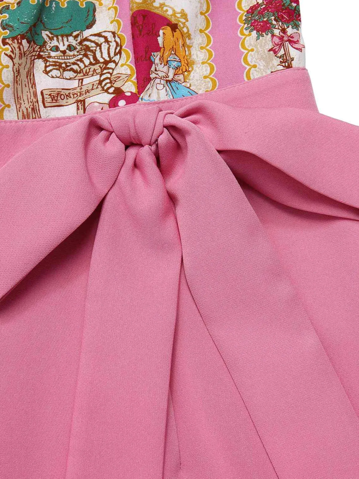 New Retro Stage 1950s Cartoon Pattern Spaghetti Strap Romper Pink