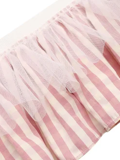 Online Retro Stage 1960s Checked Belted Pencil Dress Pink