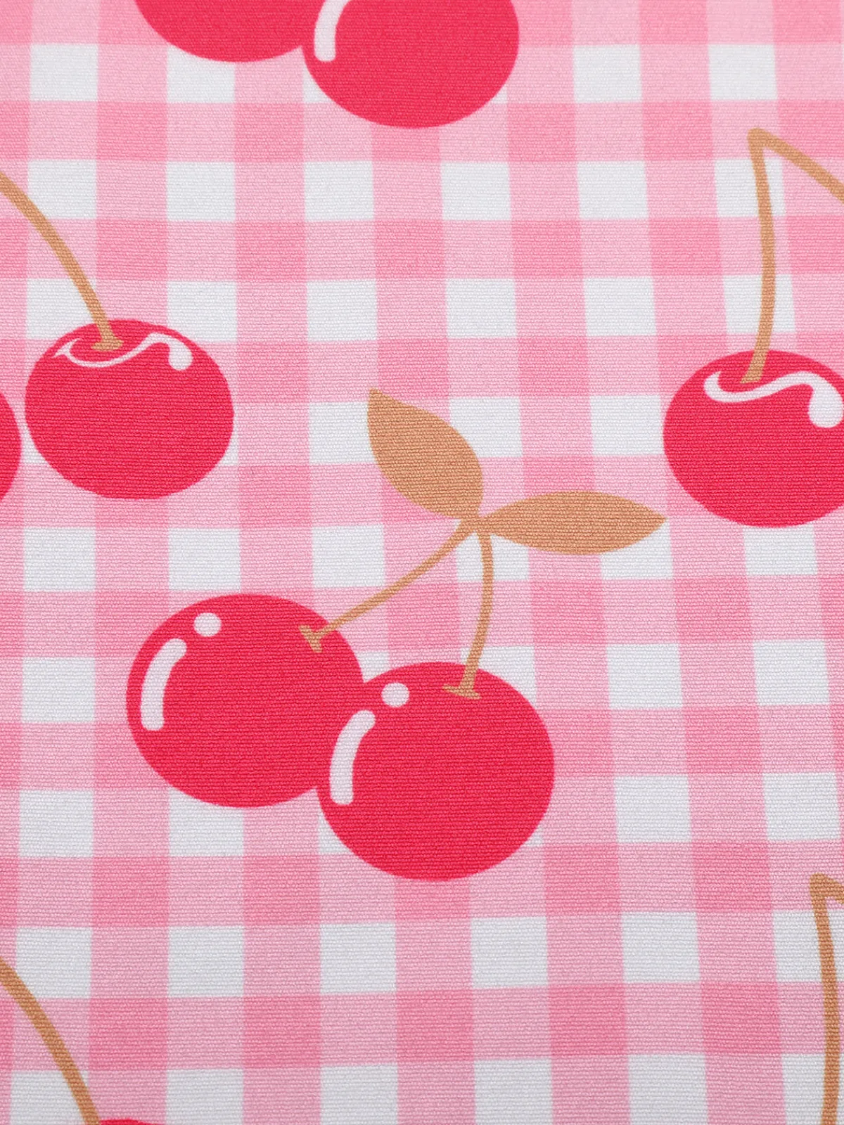Best Retro Stage 1950s Cherry Spaghetti Strap Dress Pink