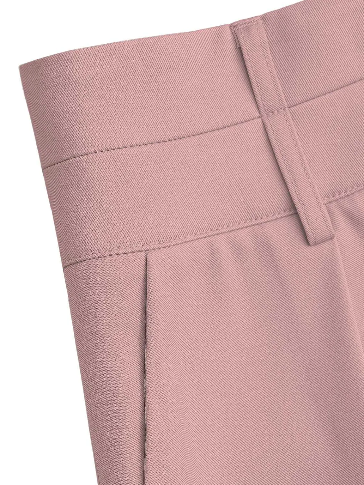 Online Retro Stage 1950s High Waist Solid Pants Pink