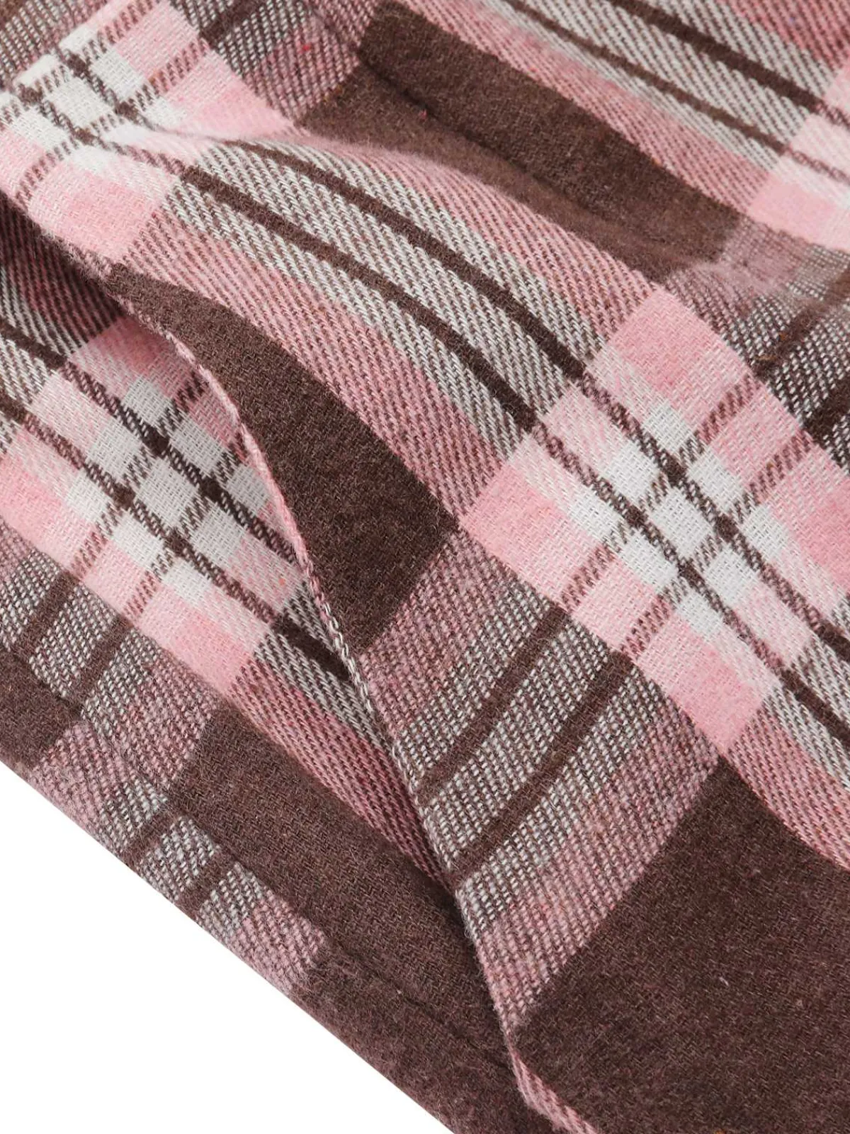 Discount Retro Stage 1930s Off-Shoulder Plaids Jumpsuit Pink