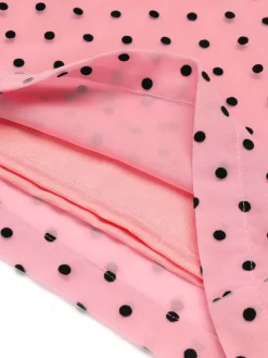 Clearance Retro Stage 1930s Polka Dot One-shoulder Jumpsuit Pink