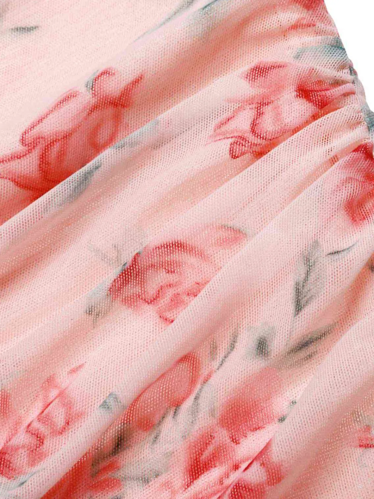 Fashion Retro Stage Pink 1930s Rose Silk Mesh Mermaid Dress Pale Pink