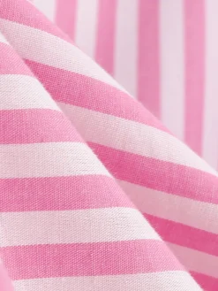 Outlet Retro Stage 1950s Spaghetti Strap Stripes Swing Dress Pink