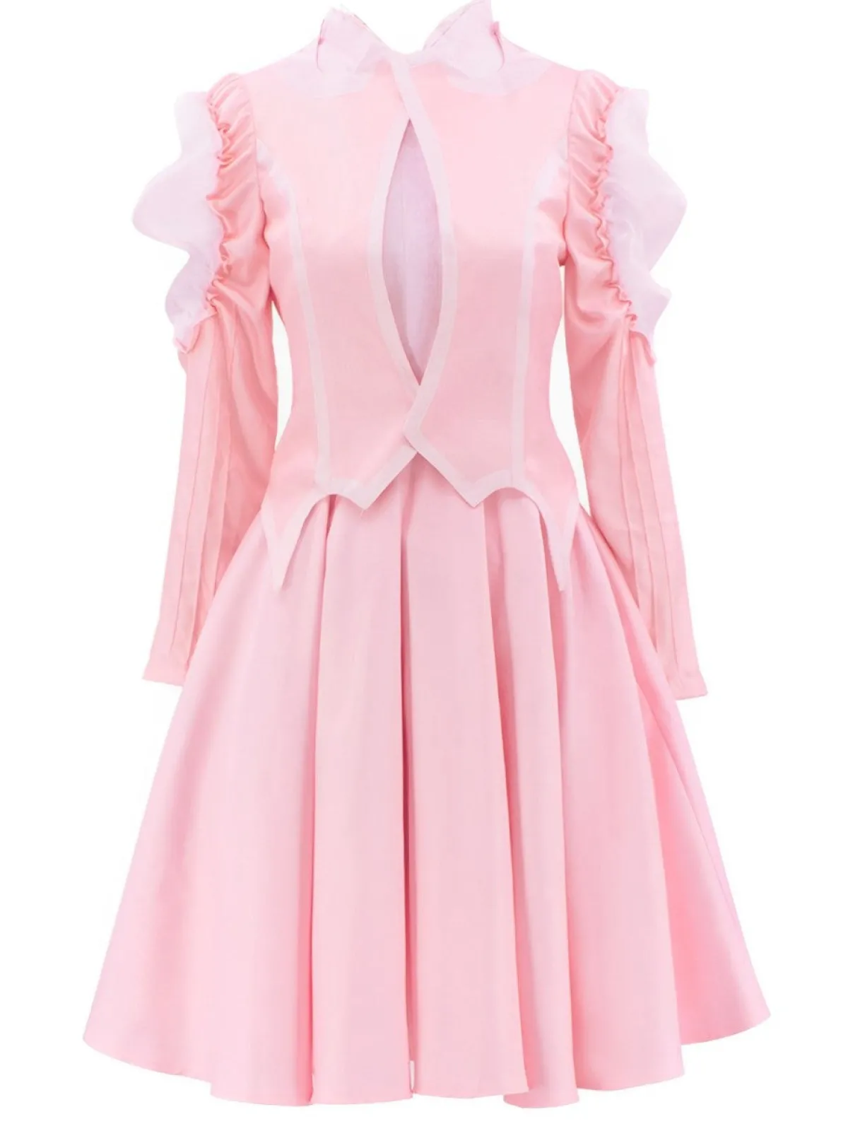 Hot Retro Stage 1960s Wicked-Inspired Glinda Costume Set Pink