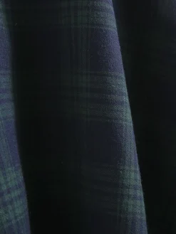 Outlet Retro Stage Plaids 1950s Buttoned Belted Swing Dress