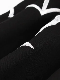Hot Retro Stage [Plus Size] 1950s Bat Swing Dress Black