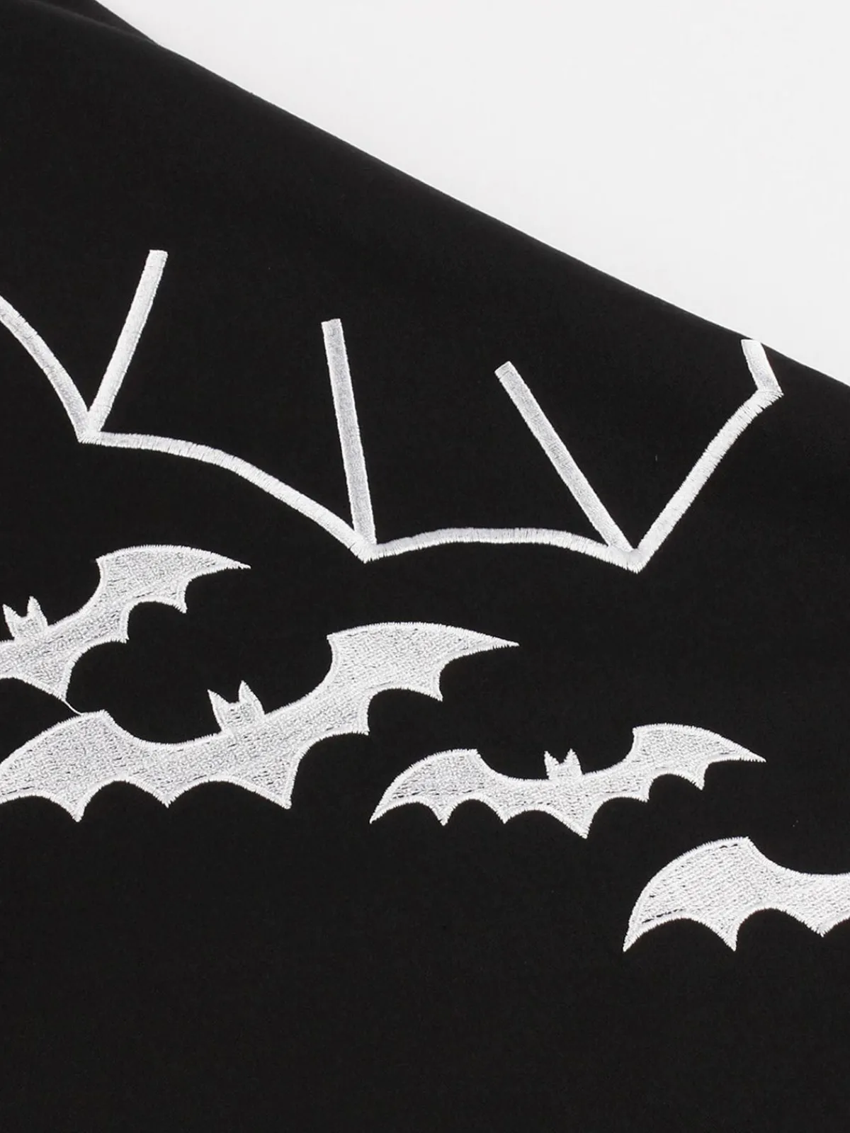 Hot Retro Stage [Plus Size] 1950s Bat Swing Dress Black