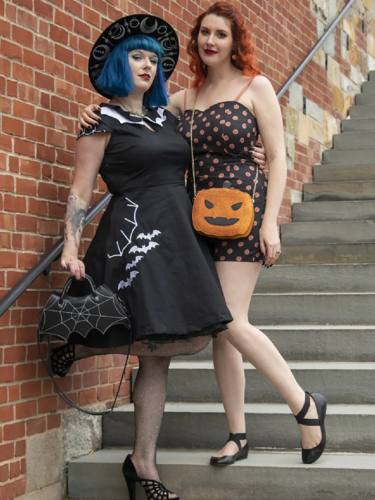 New Retro Stage [Plus Size] 1950s Bat Swing Dress Black