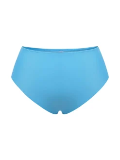 Clearance Retro Stage [Plus Size] 1950s Diagonal Stripe Swimsuit Blue