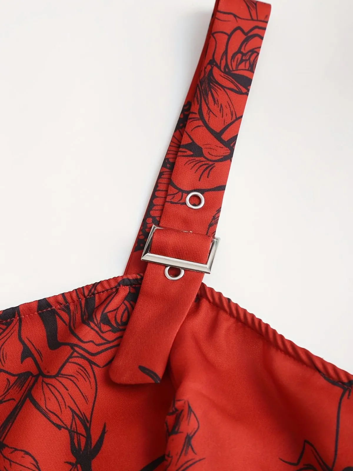 New Retro Stage [Plus Size] 1970s Rose Floral Steampunk Zipper Dress
