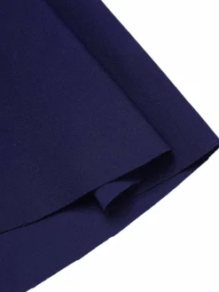 Fashion Retro Stage [Plus Size] 1950s Solid Front Tie Ruffle Swimsuit