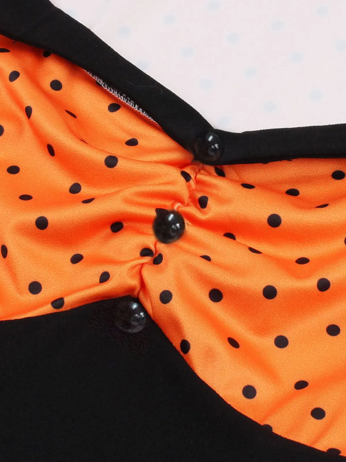 Online Retro Stage [Plus Size] 1950s Square Neck Polka Dot Dress