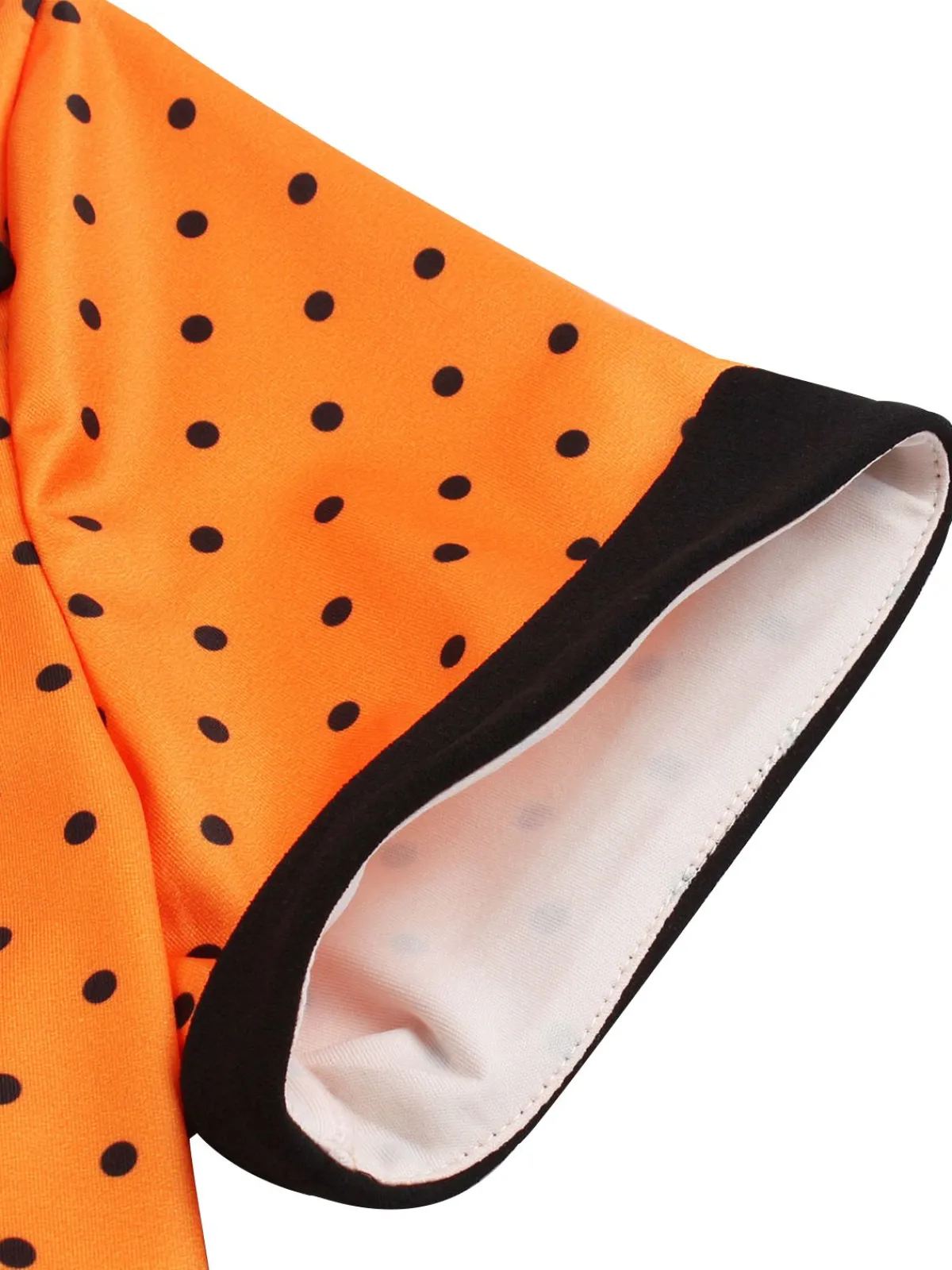 Online Retro Stage [Plus Size] 1950s Square Neck Polka Dot Dress