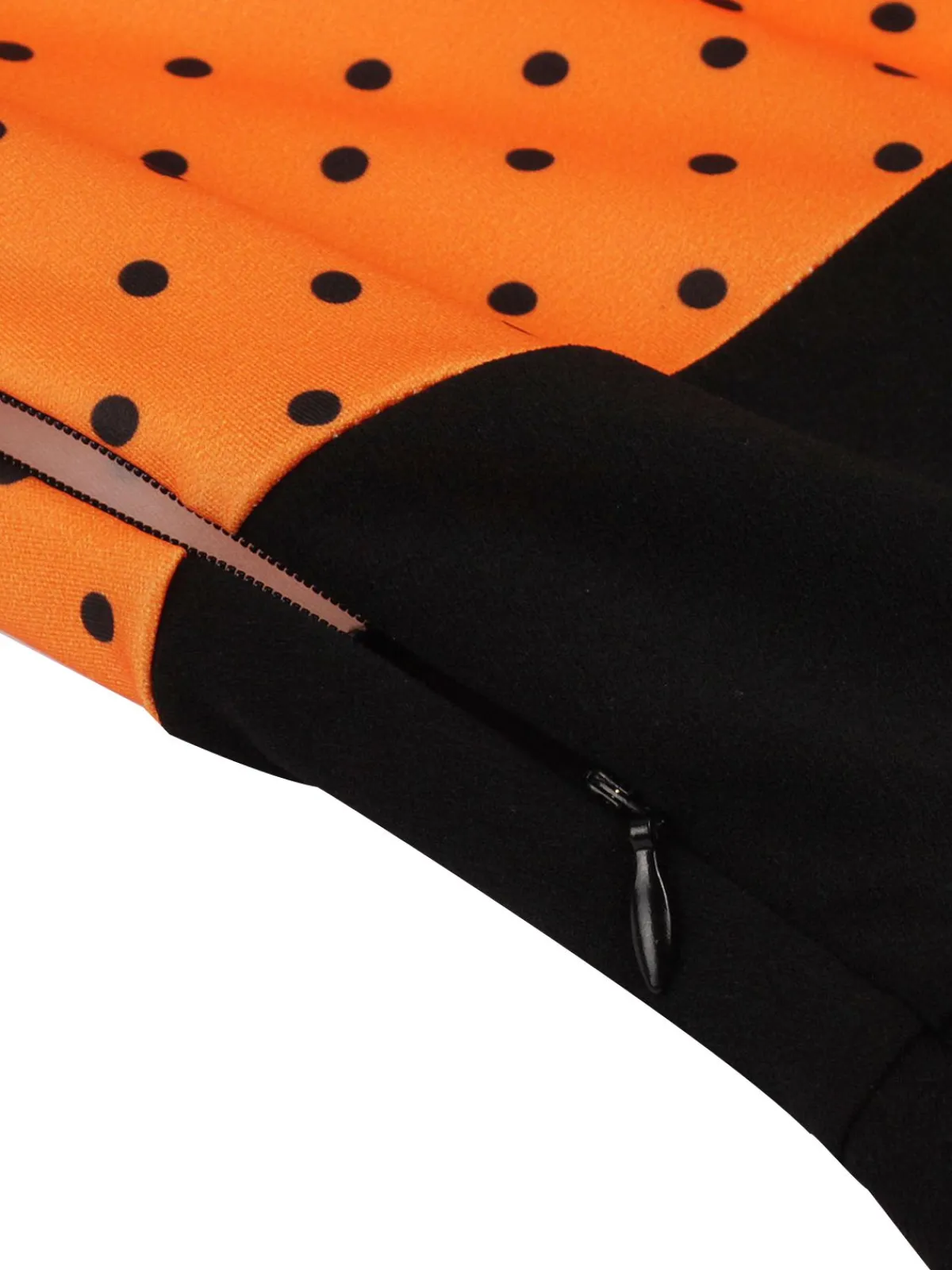 Online Retro Stage [Plus Size] 1950s Square Neck Polka Dot Dress