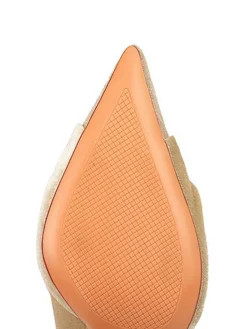 New Retro Stage Pointed Toe Velvet Stiletto Heels Shoes