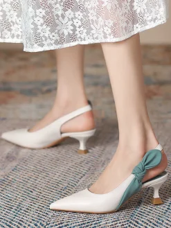 New Retro Stage Pointed-Toe Strappy Stiletto Sandals