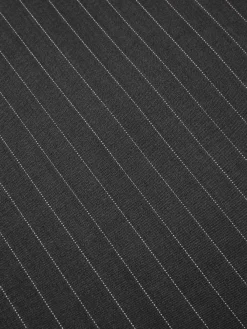 Hot Retro Stage [Pre-Sale] 1950s Striped Office Style Belted Jumpsuit Dark Gray