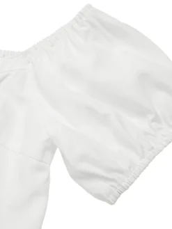 Best Retro Stage [Pre-Sale] 2PCS 1950s Off-Shoulder Puff Top & Floral Skirt White