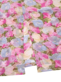 Discount Retro Stage [Pre-Sale] 1960s Boat Neck Floral Bodycon Dress Pink