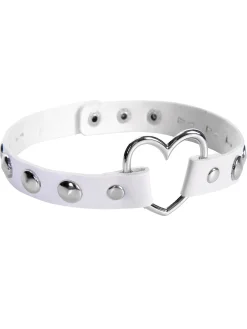 Discount Retro Stage Punk Studded Leather Choker Necklace