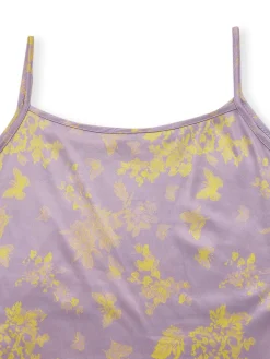 Outlet Retro Stage 1930s Butterfly Floral Mermaid Slip Dress Purple