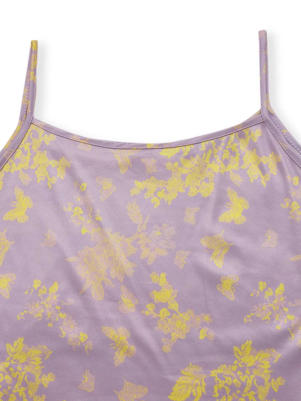 Outlet Retro Stage 1930s Butterfly Floral Mermaid Slip Dress Purple