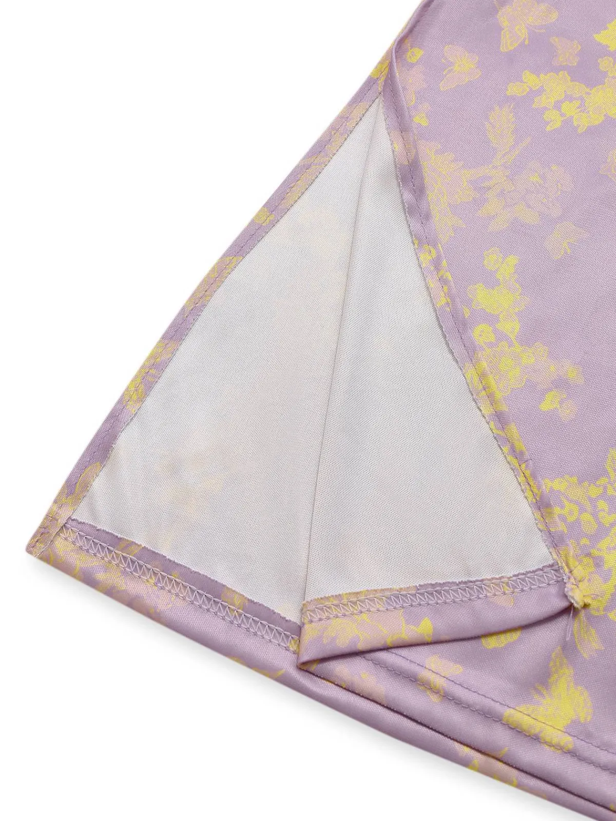 Outlet Retro Stage 1930s Butterfly Floral Mermaid Slip Dress Purple
