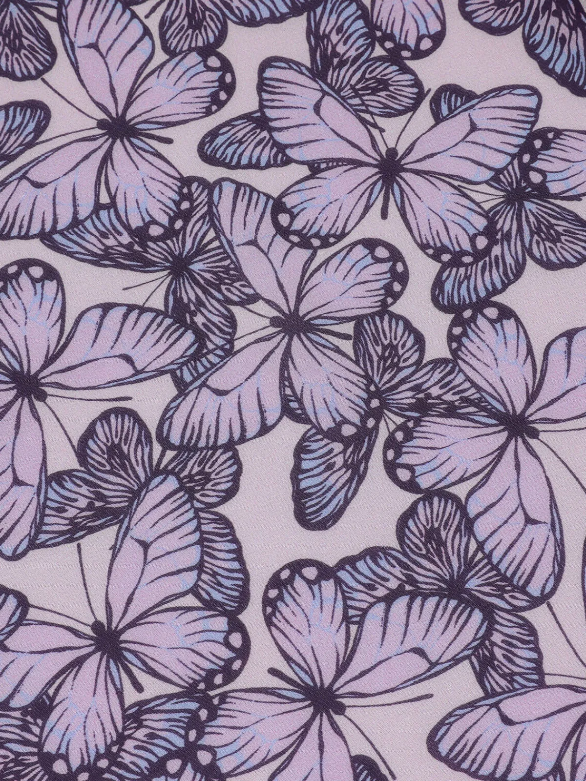 Fashion Retro Stage 1930s Butterfly V-Neck Sleeveless Dress Purple
