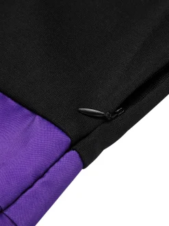 Best Retro Stage Purple 1950s Halloween Button Dress