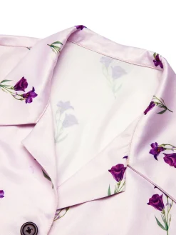 Discount Retro Stage 1940s Petunia Lapel Dress Purple