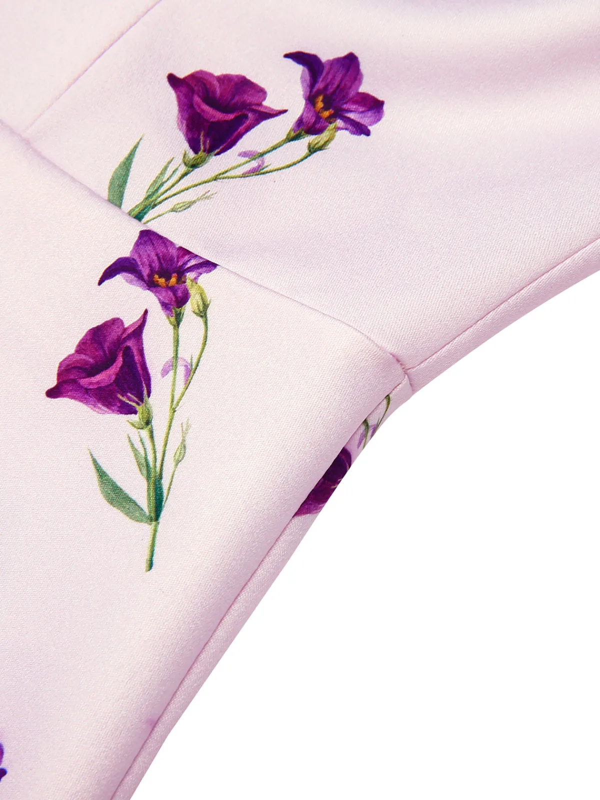Discount Retro Stage 1940s Petunia Lapel Dress Purple