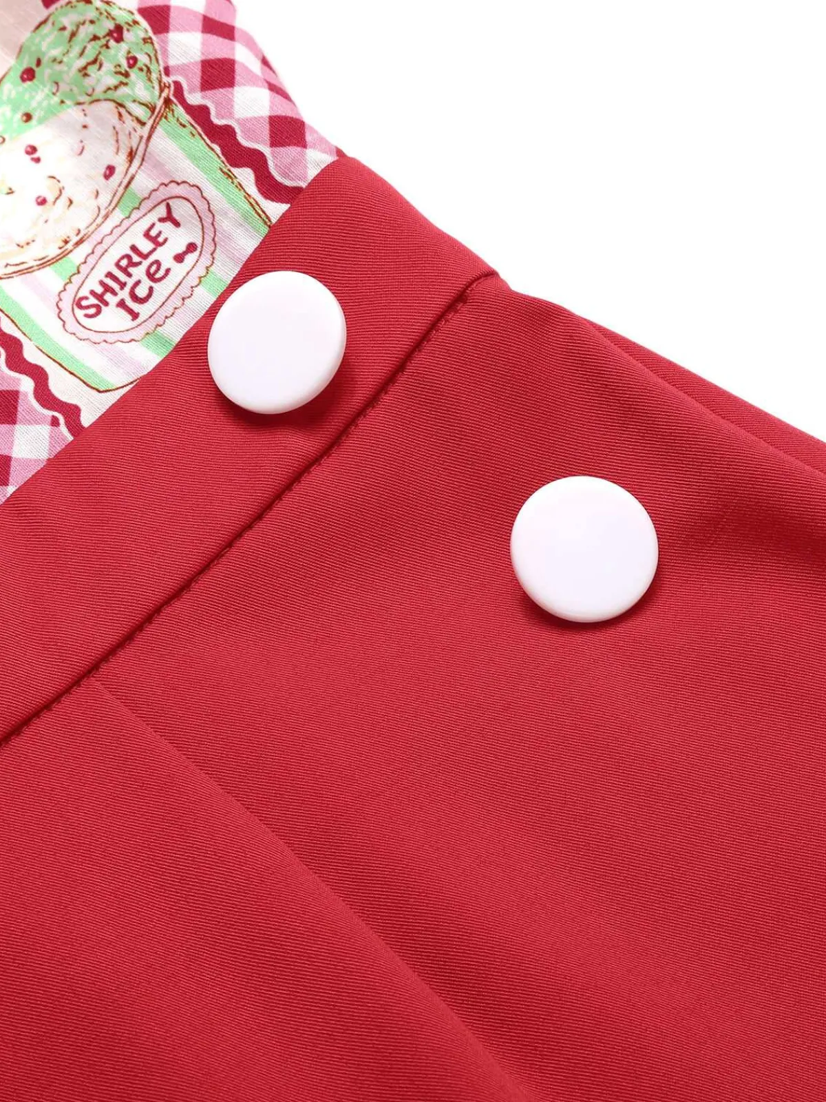 Online Retro Stage 1930s Cherry Cupcake Strap Jumpsuit Red