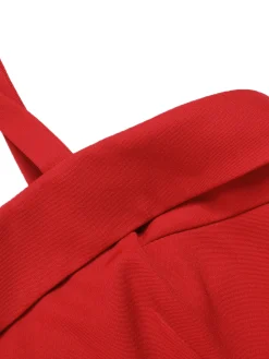 Hot Retro Stage 1950s Cherry Spaghetti Strap Dress Red
